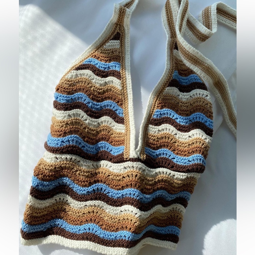 NWOT Crochet Halter Top